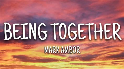 belong together mark ambor letra